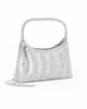Immagine di DIVAS - Minibag argento in strass, catenina removibile