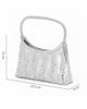 Immagine di DIVAS - Minibag argento in strass, catenina removibile