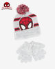 Immagine di SPIDERMAN - Completo grigio da bimbo cappello con pon pon + guanti