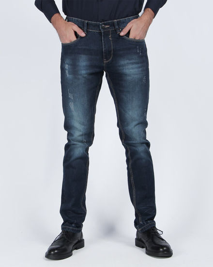 Immagine di YELLOW DOG - JEANS 5 TASCHE SABBIATO BLU MEDIO