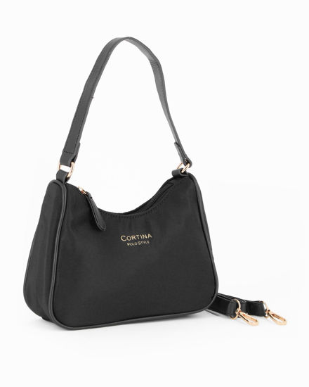 Immagine di CORTINA POLO STYLE - Minibag nera con tracolla removibile