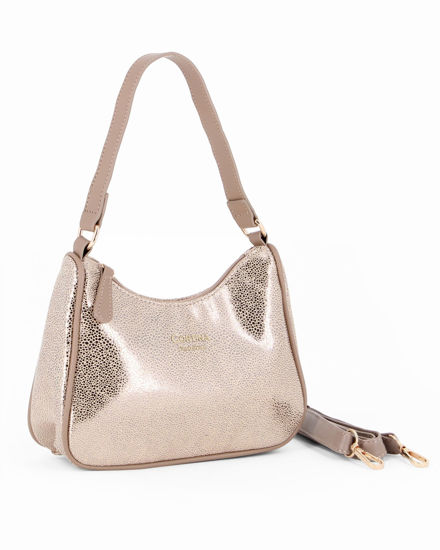Immagine di CORTINA POLO STYLE - Minibag oro con tracolla removibile