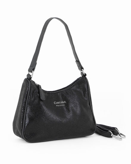 Immagine di CORTINA POLO STYLE - Minibag nera con tracolla removibile
