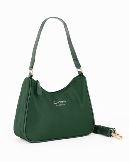 Immagine di CORTINA POLO STYLE - Minibag verde con tracolla removibile