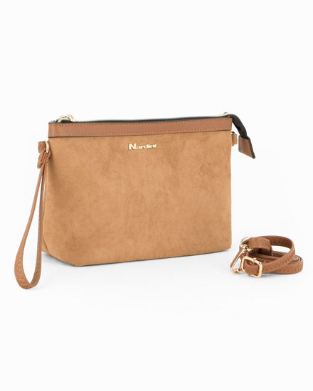 Immagine di NARDINI - Tracollina senape scamosciata con cinturino da polso