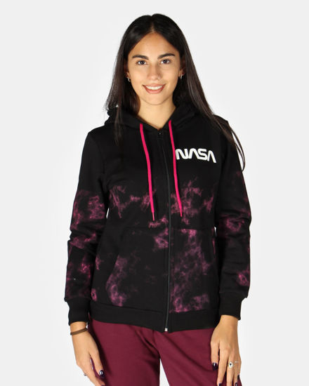 Immagine di DONNA FELPA CON ZIP E CAPPUCCIO