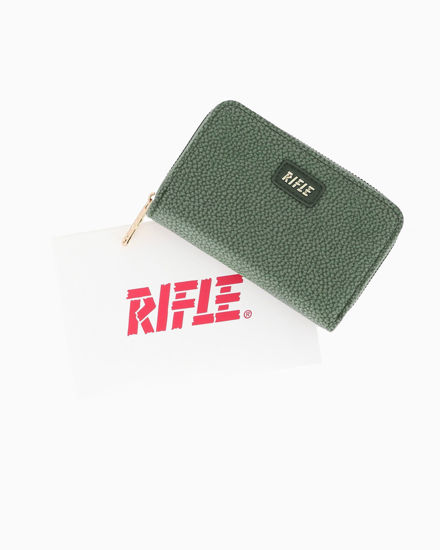 Immagine di RIFLE - Portafoglio verde con tasca portamonete