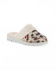 Immagine di TIGLIO - Pantofola leopardata beige con pelliccia, MADE IN ITALY
