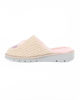 Immagine di TIGLIO - Pantofola beige con cuori e pelliccia interna, MADE IN ITALY