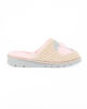 Immagine di TIGLIO - Pantofola beige con cuori e pelliccia interna, MADE IN ITALY