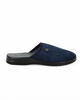 Immagine di TIGLIO - Pantofola blu da uomo con sottopiede in VERA PELLE, MADE IN ITALY