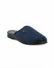 Immagine di TIGLIO - Pantofola blu da uomo con sottopiede in VERA PELLE, MADE IN ITALY