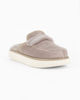 Immagine di TIGLIO RAMBLAS - Pantofola beige da donna con pelliccia interna e cinturino con strass