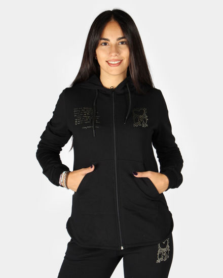 Immagine di DONNA FELPA FULL ZIP CON CAPPUCCIO