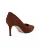 Immagine di MISS GLOBO - Décolleté marrone scamosciata, tacco 7,5CM - MADE IN ITALY