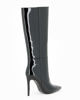 Immagine di MISS GLOBO - Stivale nero a punta in vernice con zip laterale, tacco 10,5CM