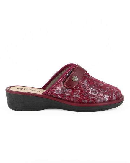 Immagine di TIGLIO - Ciabatta bordeaux da donna con strappo