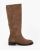 Immagine di MISS GLOBO - Stivale khaki scamosciato con zip laterale, tacco 3CM