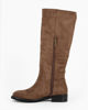 Immagine di MISS GLOBO - Stivale khaki scamosciato con zip laterale, tacco 3CM