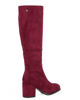 Immagine di MISS GLOBO - Stivale bordeaux scamosciato con zip laterale, tacco 7CM