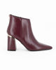 Immagine di MISS GLOBO - Tronchetto bordeaux a punta con zip posteriore, tacco 8CM