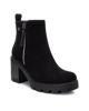Immagine di REFRESH - Tronchetto nero scamosciato con zip laterale, tacco 7,5CM