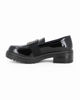 Immagine di MISS GLOBO - Mocassino nero naplak con sottopiede memory soft e fascia elastica frontale con inserto metallico
