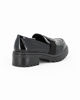 Immagine di MISS GLOBO - Mocassino nero naplak con sottopiede memory soft e fascia elastica frontale con inserto metallico