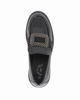 Immagine di MISS GLOBO - Mocassino nero naplak con sottopiede memory soft e fascia elastica frontale con inserto metallico