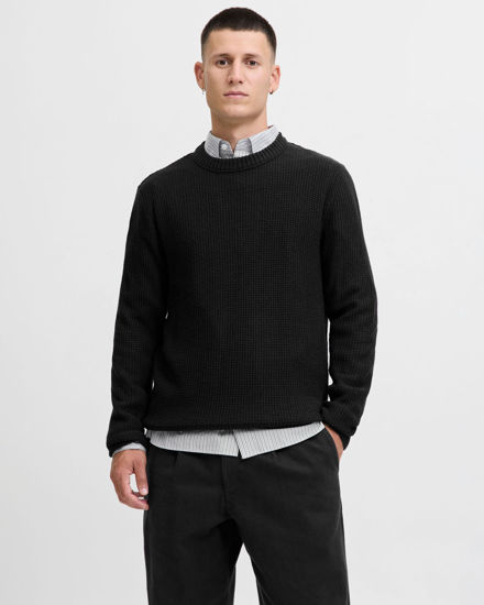 Immagine di JACK&JONES - MAGLIONE GIROCOLLO NERO DA UOMO