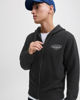 Immagine di JACK&JONES - FELPA CON CAPPUCCIO FULL ZIP NERA CON LOGO DA UOMO