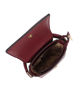 Immagine di RIFLE - Minibag bordeaux con un manico e patta scamosciata, tracolla removibile