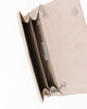 Immagine di TATOO - Tracolla beige in vernice con patta e due scomparti interni, MADE IN ITALY