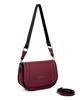 Immagine di RIFLE - Tracolla bordeaux con patta e tre scomparti interni