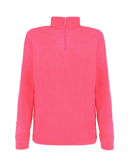 Immagine di BRUGI - MICROPILE ROSA DA DONNA CON MEZZA ZIP