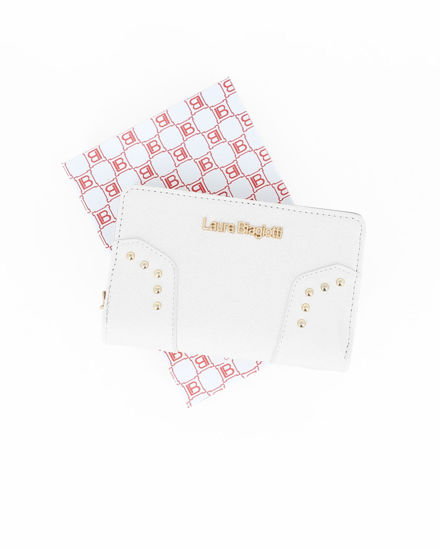 Immagine di LAURA BIAGIOTTI - Portafoglio bianco da donna con borchie