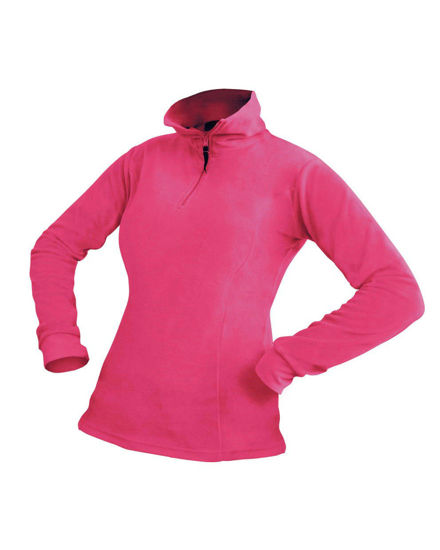 Immagine di ON SPIRIT - MICROPILE ROSA ACCESO DA DONNA CON MEZZA ZIP