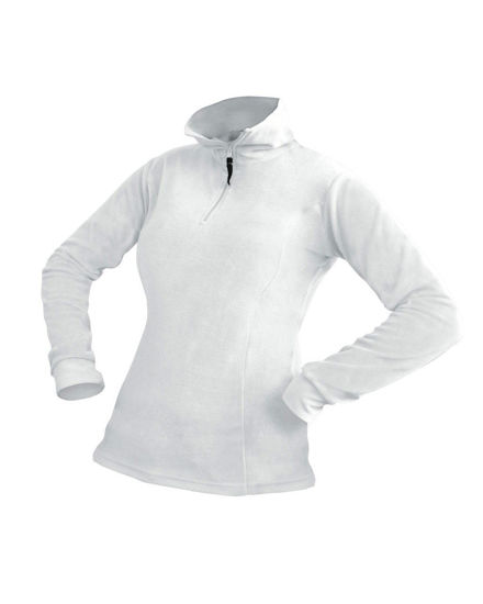Immagine di ON SPIRIT - MICROPILE BIANCO DA DONNA CON MEZZA ZIP