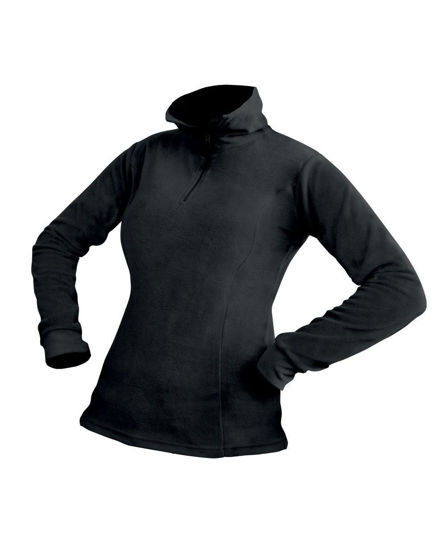 Immagine di ON SPIRIT - MICROPILE NERO DA DONNA CON MEZZA ZIP