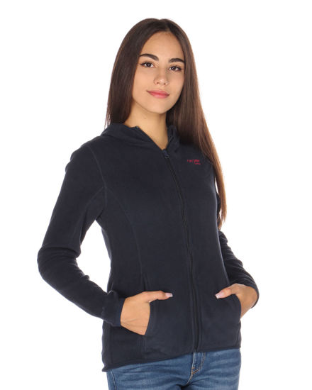 Immagine di ON SPIRIT - PILE BLU DA DONNA CON CAPPUCCIO E ZIP