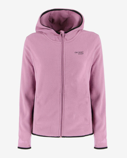 Immagine di ON SPIRIT - PILE ROSA DA DONNA CON CAPPUCCIO E ZIP