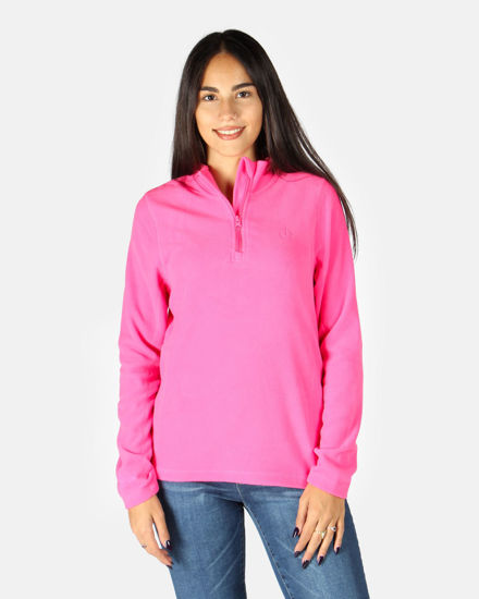 Immagine di ON SPIRIT - MICROPILE ROSA DA DONNA MEZZA ZIP