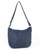 Immagine di RIFLE - Borsa mezzaluna blu con tasca frontale