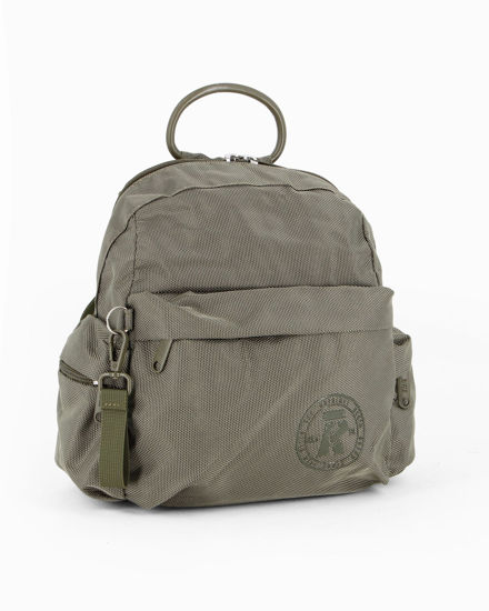 Immagine di RIFLE - Zaino verde con tasche laterali e manico rigido