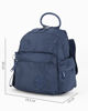 Immagine di RIFLE - Zaino blu con tasche laterali e manico rigido