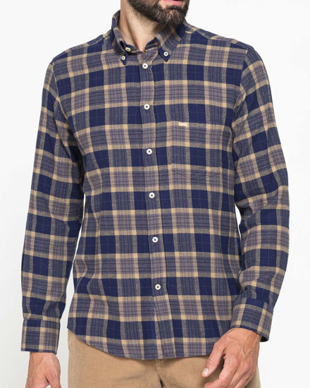 Immagine di CARRERA - CAMICIA SCOZZESE IN FLANELLA LEGGERA CON PREGIATO FILATO MELANGE