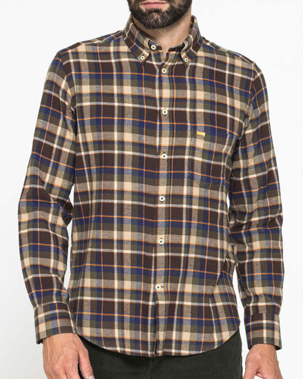 Immagine di CARRERA - CAMICIA SCOZZESE IN FLANELLA LEGGERA CON PREGIATO FILATO MELANGE