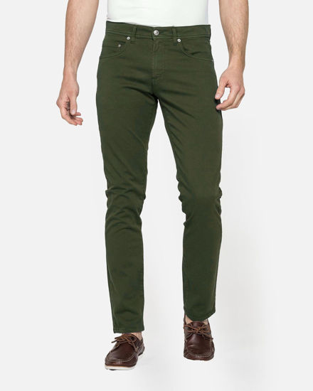 Immagine di CARRERA - PANTALONE VERDE 5 TASCHE COTONE ELASTICIZZATO SLIM FIT