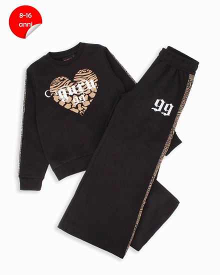 Immagine di GURU - TUTA COMPLETA A GIROCOLLO NERA DA RAGAZZA