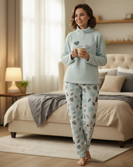 Immagine di INFIORE - PIGIAMA LOVE ME MANICA LUNGA AZZURRO DA DONNA